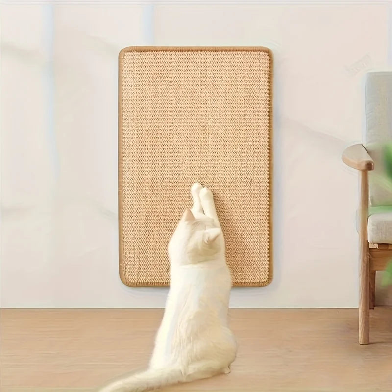 Sturdy Sisal Cat Scratching Post - Sofa-Safe Design, Durable Natural Sisal Material Promotes Healthy Nail Care and Furniture Protection, Ideal Gift for Cats, Simple Pet Accessory, Safe Pet Material, a Must-Have for Pet Lovers