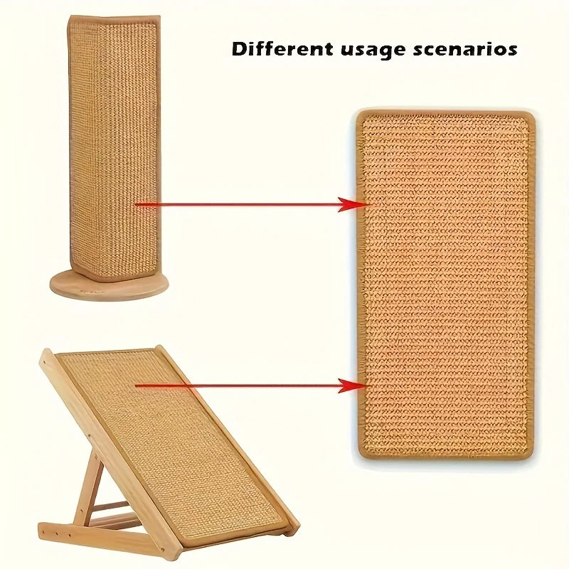 Sturdy Sisal Cat Scratching Post - Sofa-Safe Design, Durable Natural Sisal Material Promotes Healthy Nail Care and Furniture Protection, Ideal Gift for Cats, Simple Pet Accessory, Safe Pet Material, a Must-Have for Pet Lovers