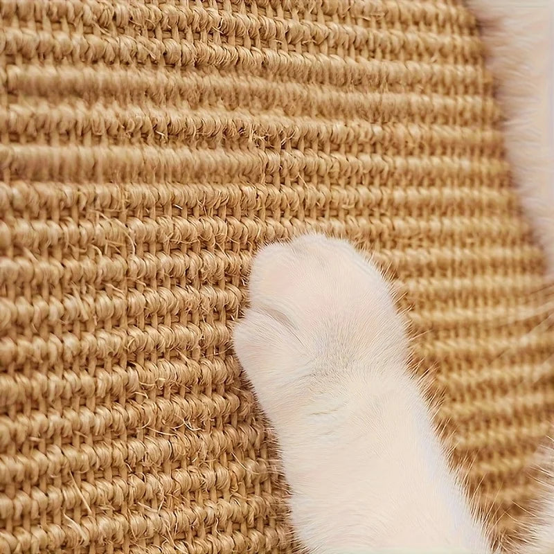 Sturdy Sisal Cat Scratching Post - Sofa-Safe Design, Durable Natural Sisal Material Promotes Healthy Nail Care and Furniture Protection, Ideal Gift for Cats, Simple Pet Accessory, Safe Pet Material, a Must-Have for Pet Lovers